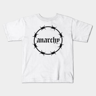 Anarchy Barbed wire Kids T-Shirt